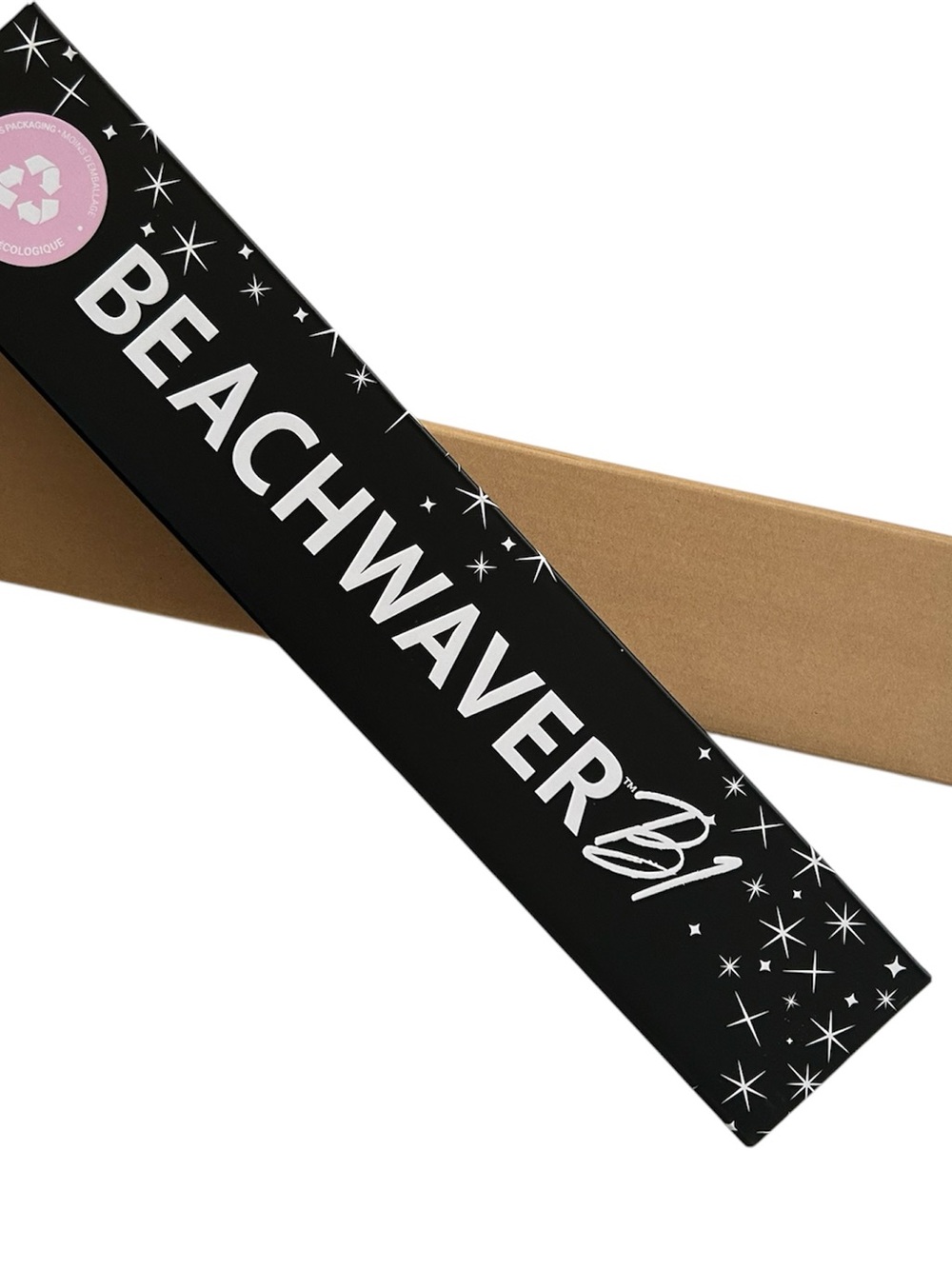 NIB Beachwaver B1 Black Glitter Rotating Curling Iron Ceramic Barrel Size 1”